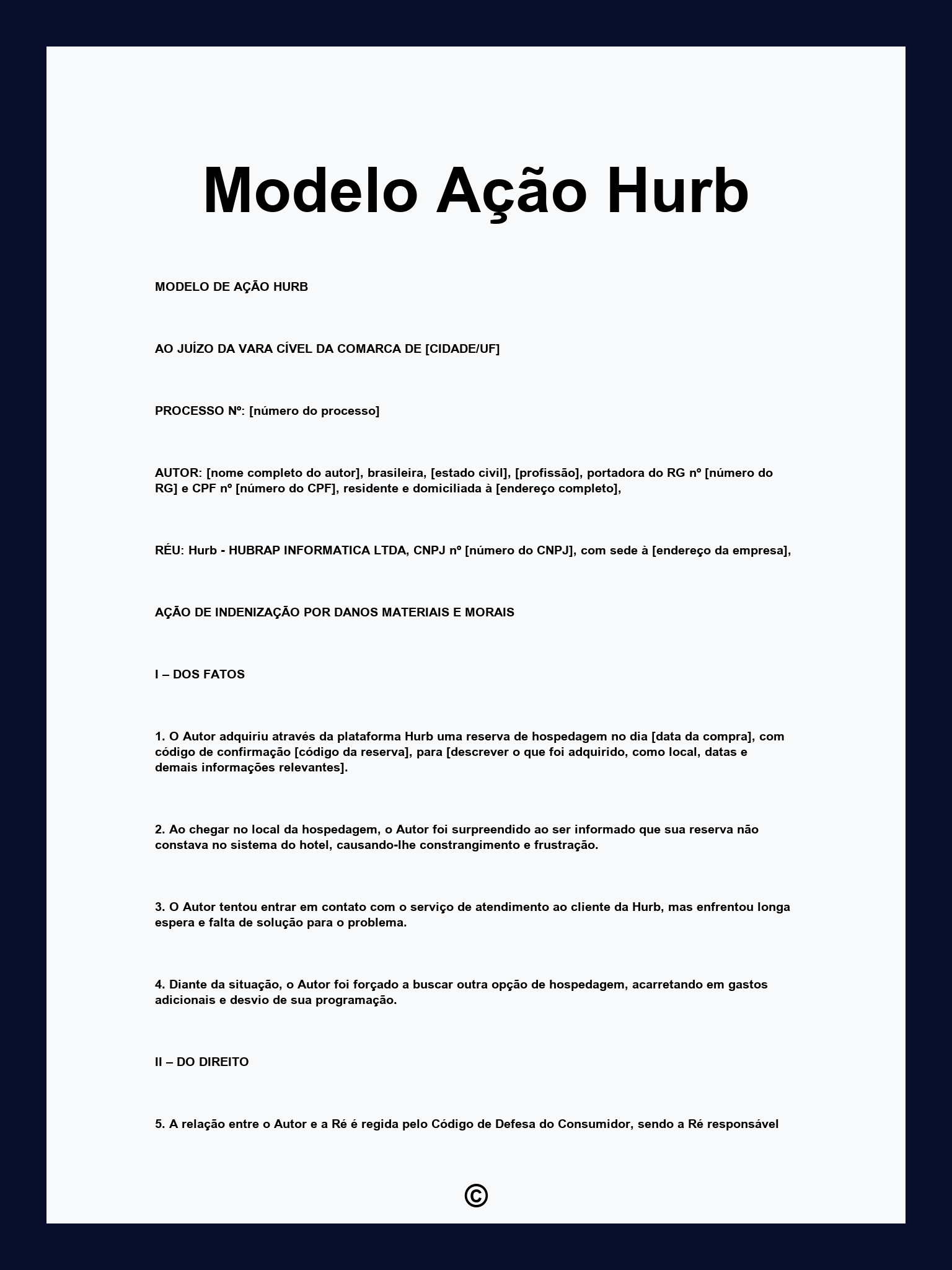 Modelo Ação Hurb